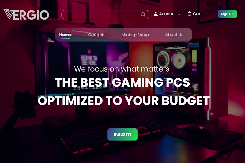Cover image for VERGIO WEBSITE REVAMP