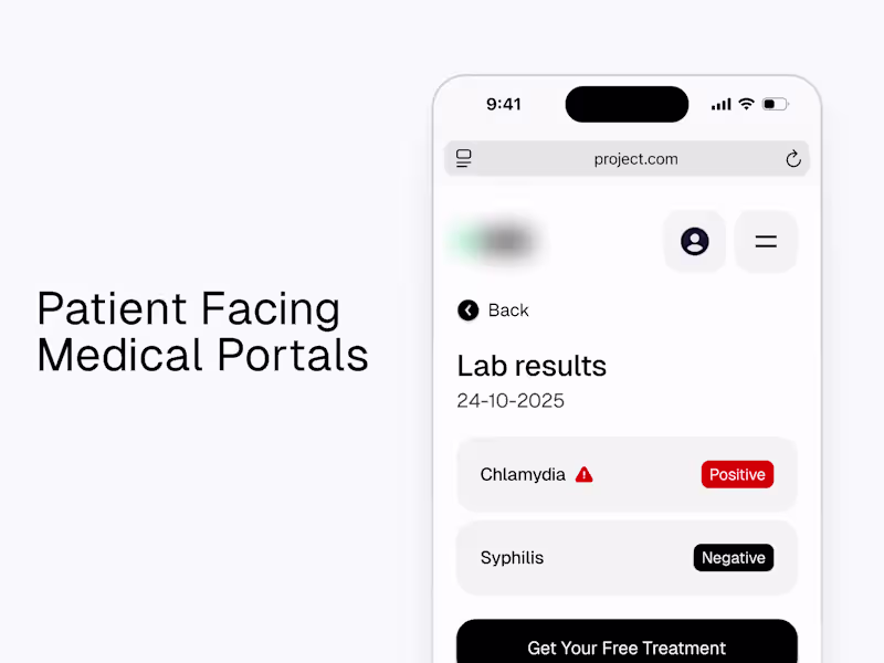 Cover image for Patient Facing Web Design