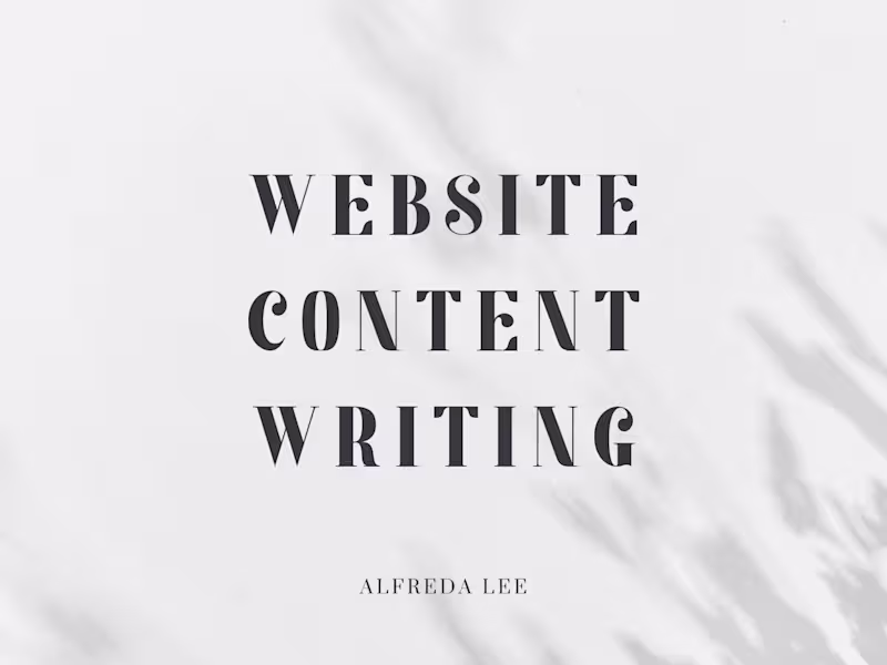 Cover image for Website content writing