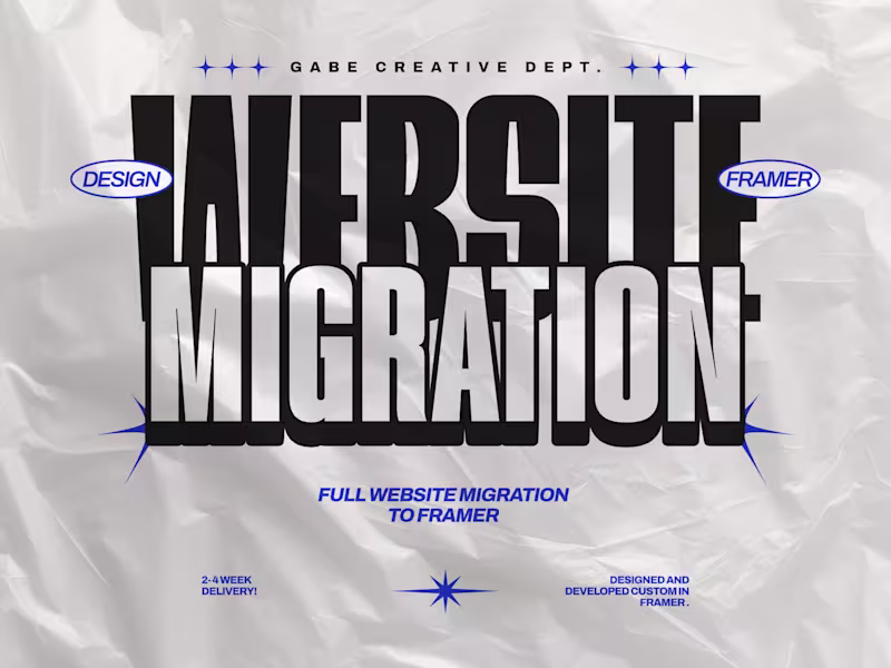 Cover image for Website Migration to Framer