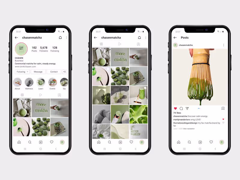 Cover image for Chasen Brand Identity and Social Media Design