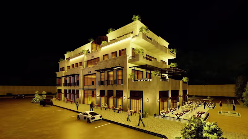 Cover image for Commercial Building 3D Rendering