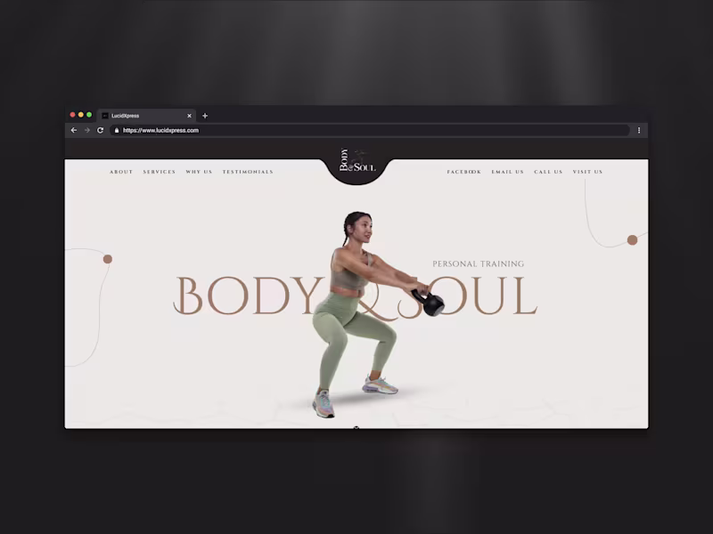 Cover image for Body and Soul Highlands Website Redesign