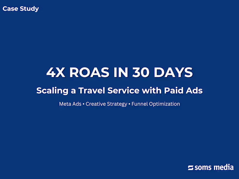 Cover image for Scaling a Travel Service to 4x ROAS with Paid Ads