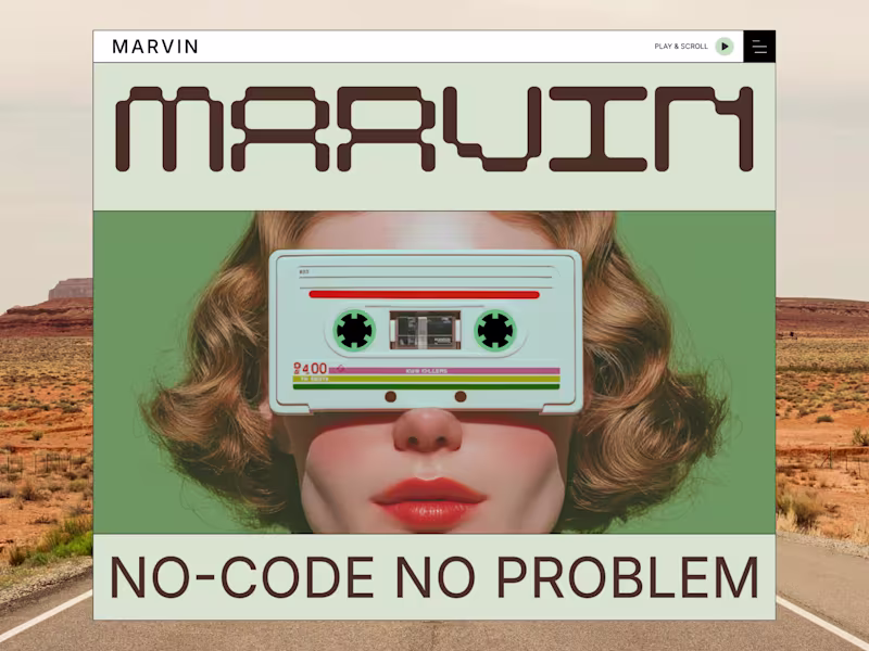 Cover image for MARVIN - Retro & Vintage Style Framer Template