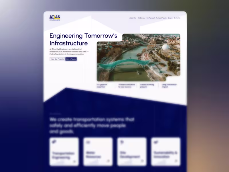 Cover image for Atlas Civil Engineer Branding Design