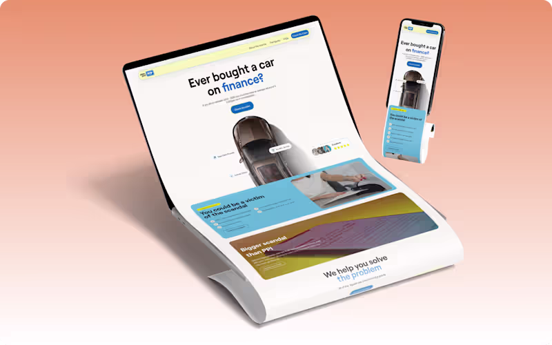 Cover image for PCP claims website Design