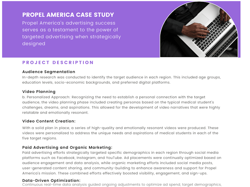 Cover image for Non profit Digital Marketing Case Study