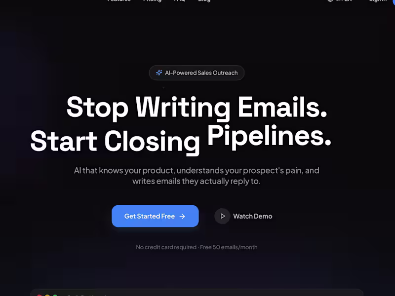 Cover image for AI cold outreach platform. Finds