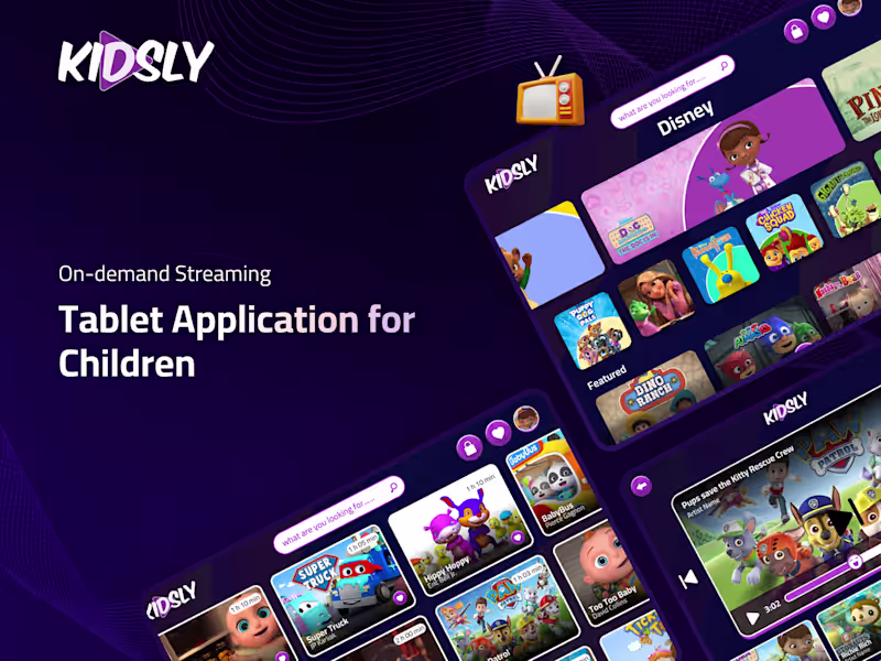 Cover image for On-demand Streaming Tablet Application for Children 