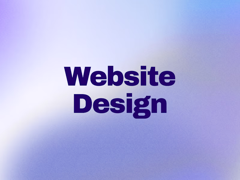 Cover image for Website Design