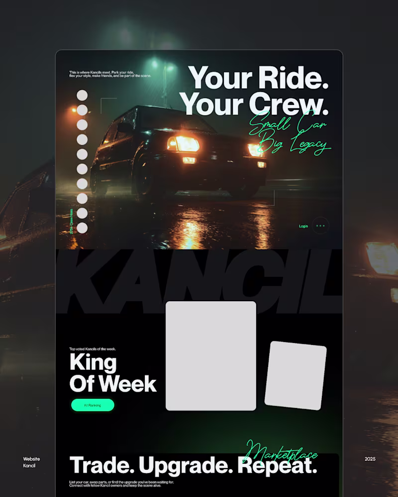 Cover image for Another Work I’ve Done Kancil Car Website, trying out Framer...