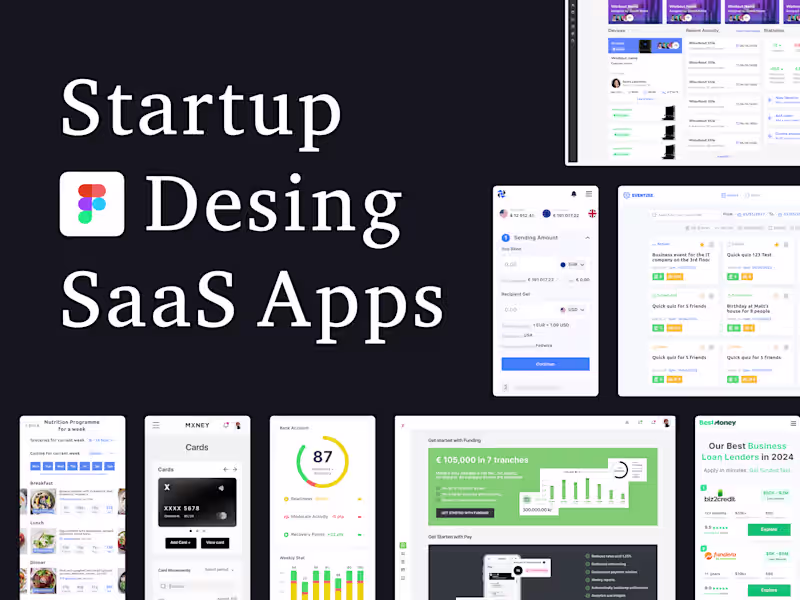 Cover image for Startup Design SaaS | Mobile & Desktop Apps | Ui/UX Design