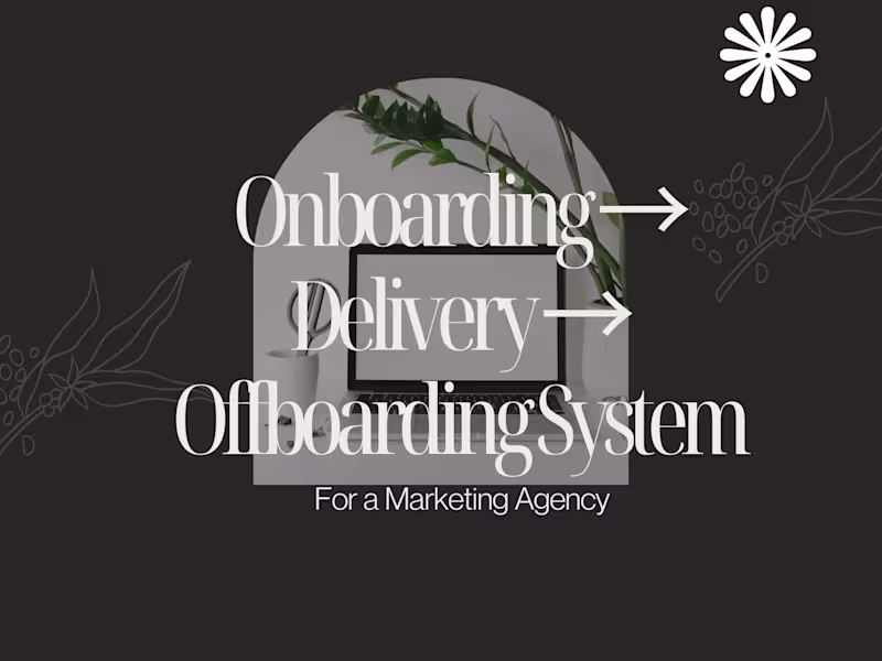 Cover image for Client Journey Enhancement for Marketing Agency