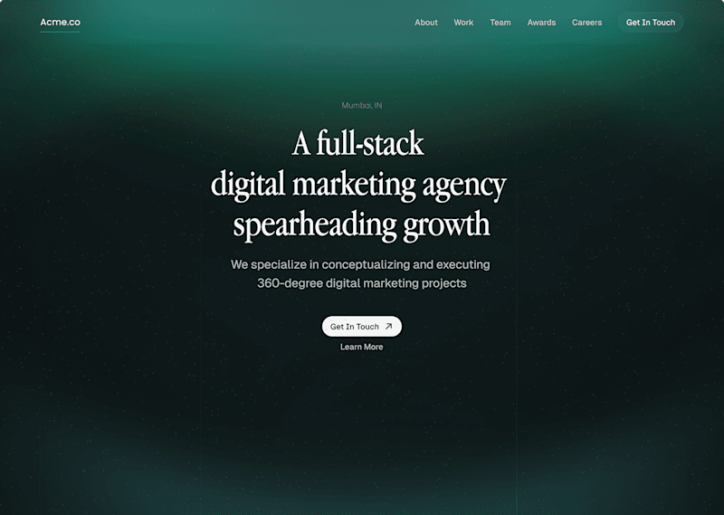 Cover image for Landing page design 