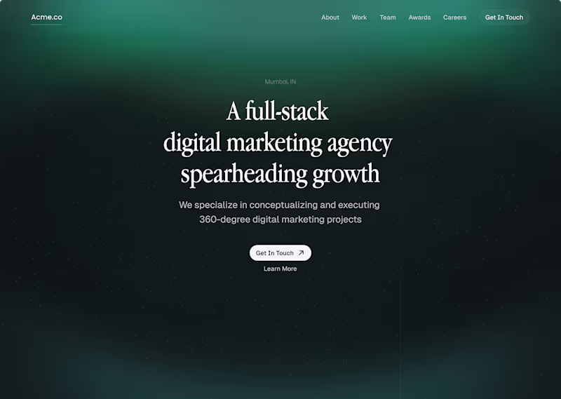 Cover image for Landing page design 