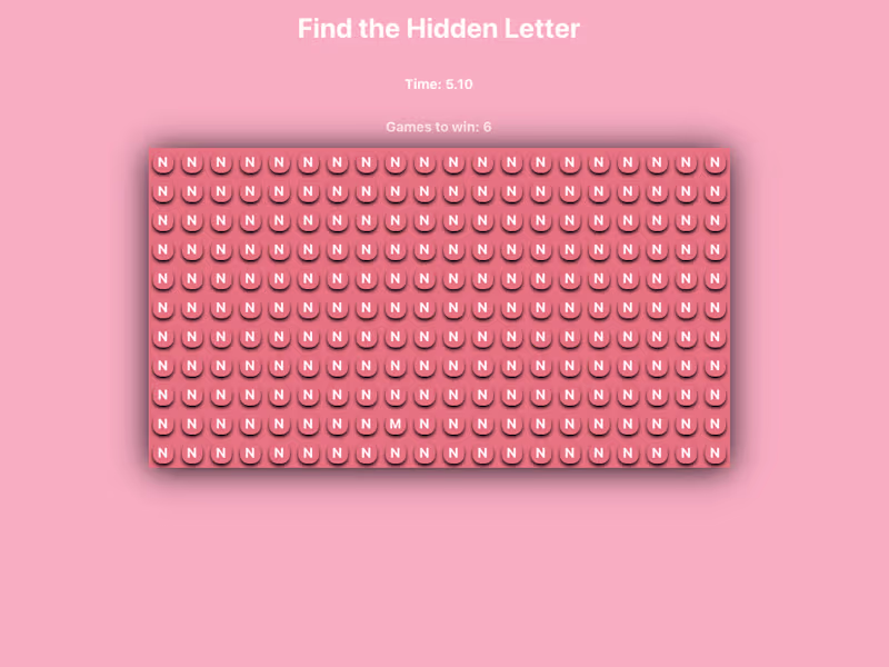 Cover image for Find The Hidden Letter