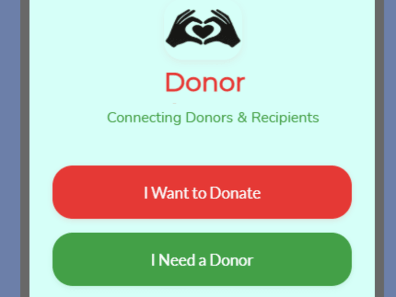 Cover image for The Donor App Development