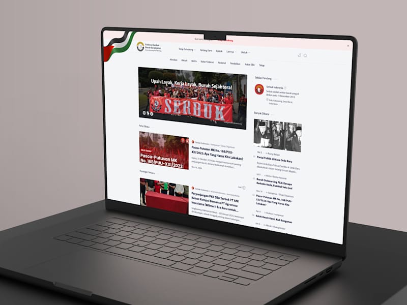 Cover image for SERBUK Indonesia Website Redesign