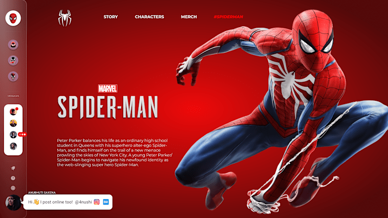 Cover image for Marvel Inspired UI Screens
