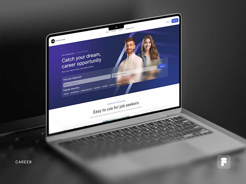 Cover image for DryKing Career | UI/UX Website Design