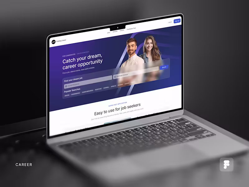 Cover image for DryKing Career | UI/UX Website Design