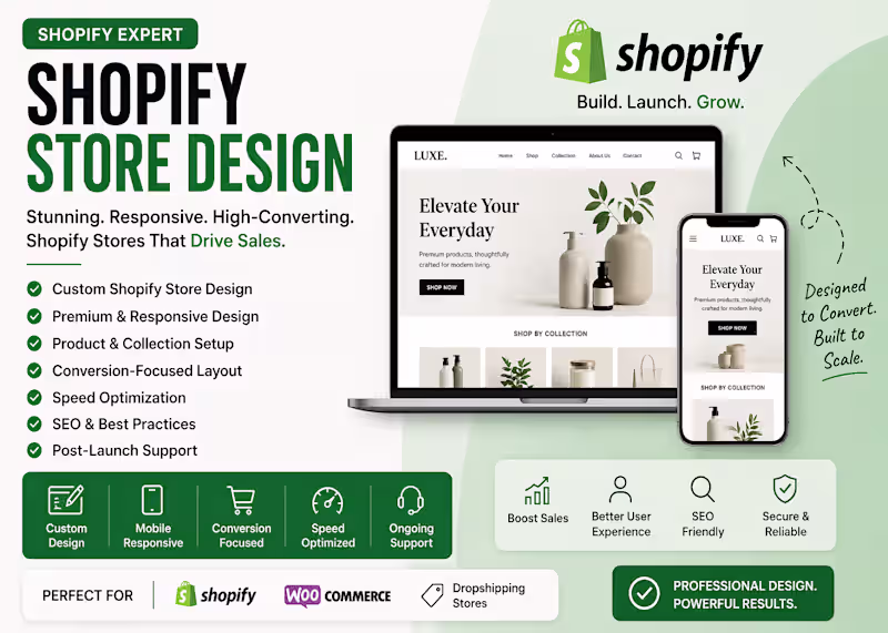 Cover image for Shopify Store Design & Conversion Optimization
