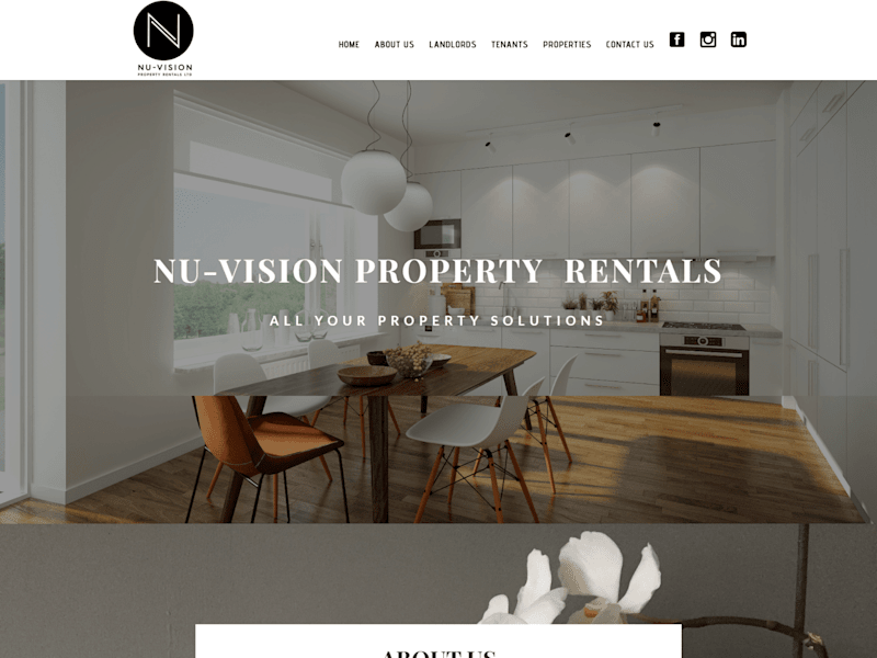 Cover image for Nu-Vision Property Rental Website Development