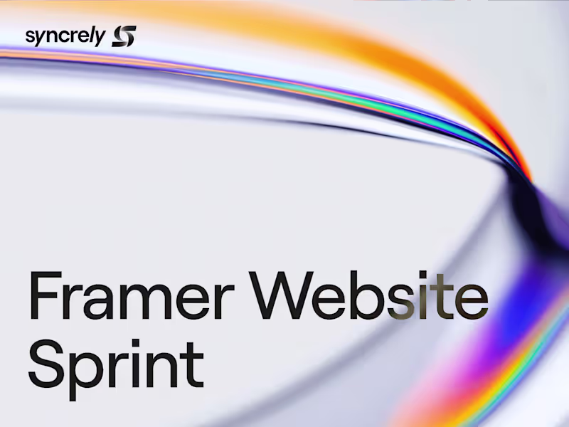 Cover image for Framer Website Sprint
