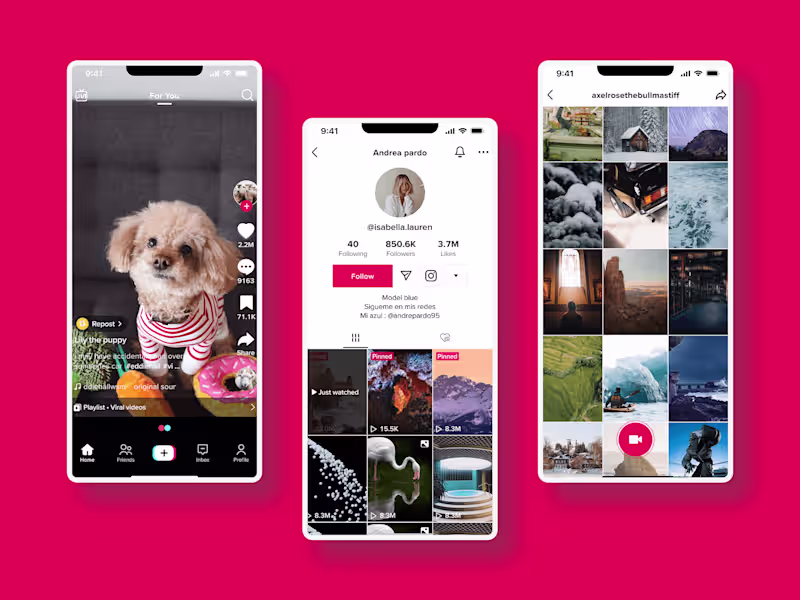 Cover image for TikTok Clone UI Design – Stunning Short Video App Interface