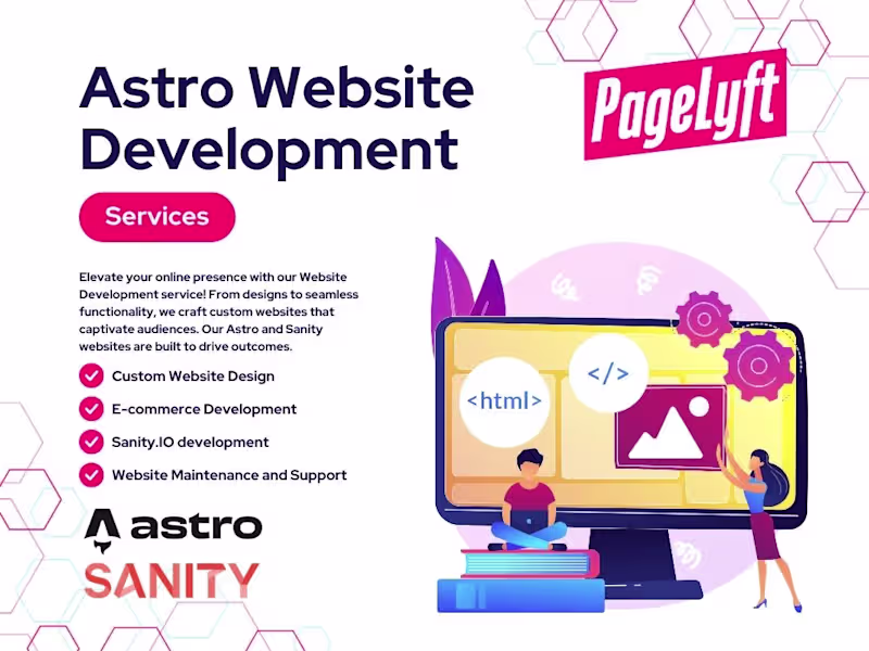 Cover image for Astro + Tailwind + Sanity CMS website