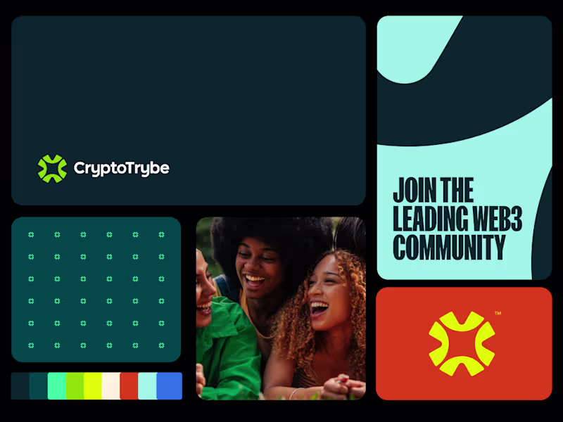 Cover image for Crypto Trybe Brand Identity Design - a community-driven plat...
