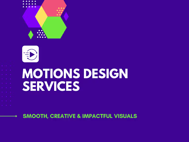 Cover image for Motions Design Services