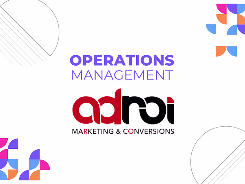 Cover image for Ad ROI Marketing (Operations & Project Management)