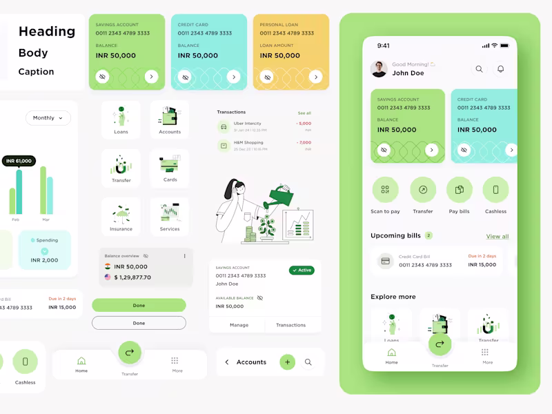 Cover image for Mobile App UI UX: iOS & Android