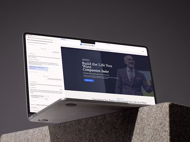 Cover image for Bolt / Flora AI-Designed Prototype for a Kajabi Course Template