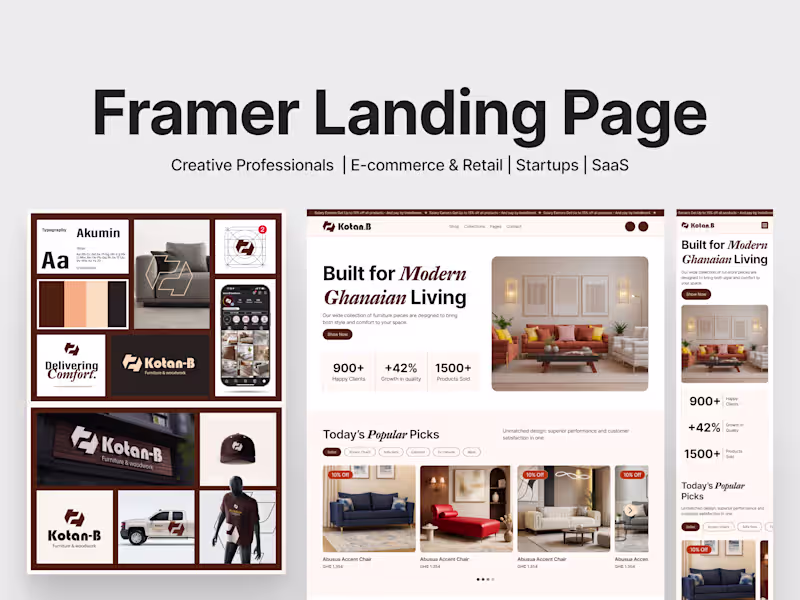Cover image for Framer Landing Page (Design & Development)