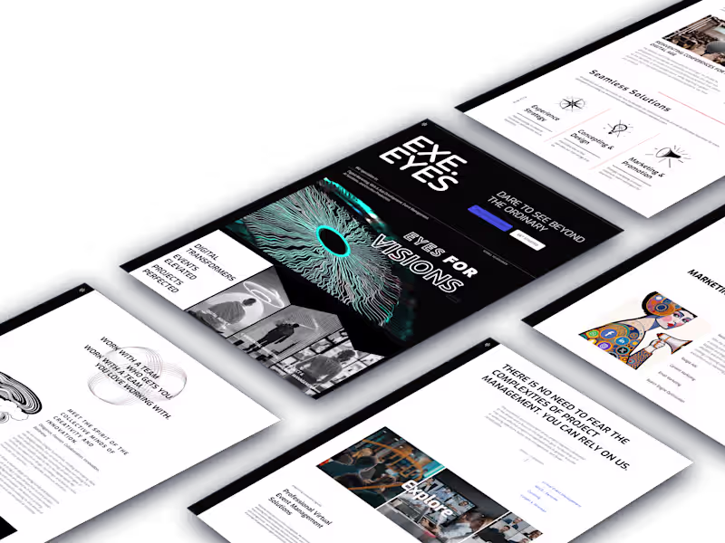 Cover image for EXE.EYES (Rebrand) - Events Management & Digital Agency