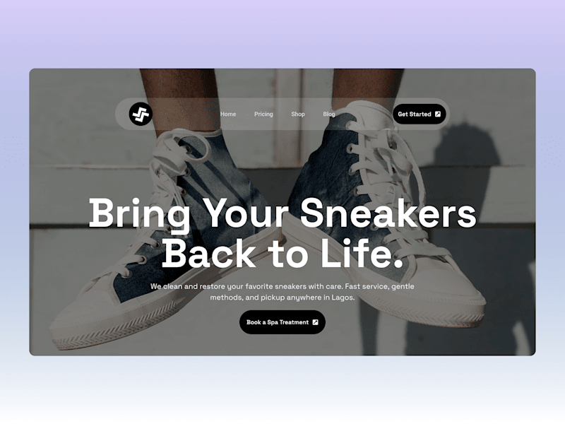 Cover image for Sneaker Spa – Custom WordPress Website with Elementor Pro