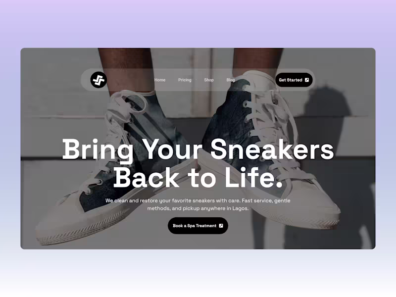 Cover image for Custom WordPress Website with Elementor | Sneaker Spa