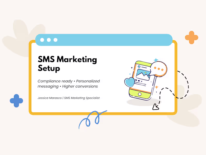 Cover image for SMS Marketing Setup & Strategy
