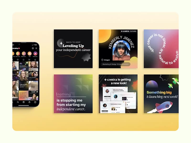 Cover image for @contra Instagram Rebrand