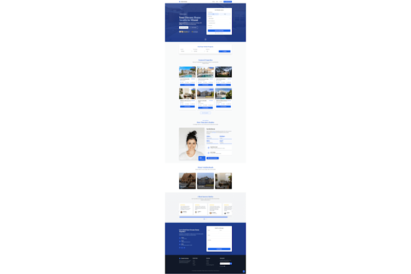 Cover image for Dream Homes Landing Page