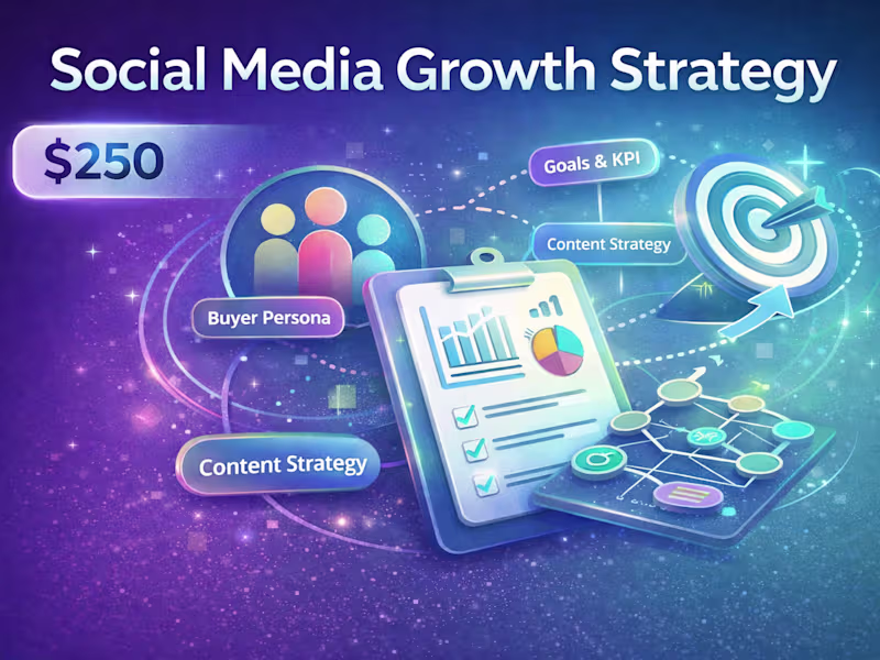 Cover image for Social Media Growth Strategy