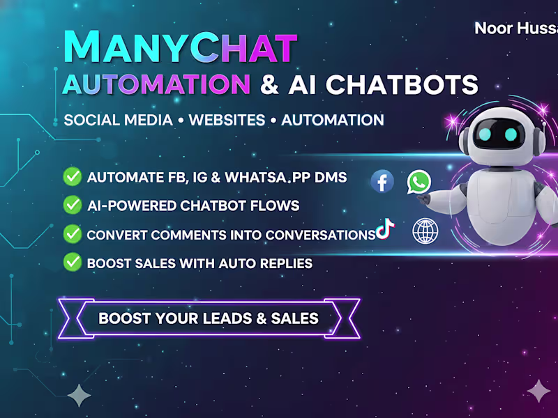 Cover image for AI Chatbot & Automation for Lead Generation for social platforms