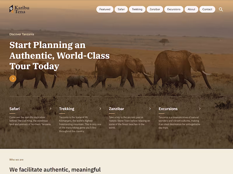 Cover image for Transforming Travel Experiences: Karibu Tena's Brand & Digital …
