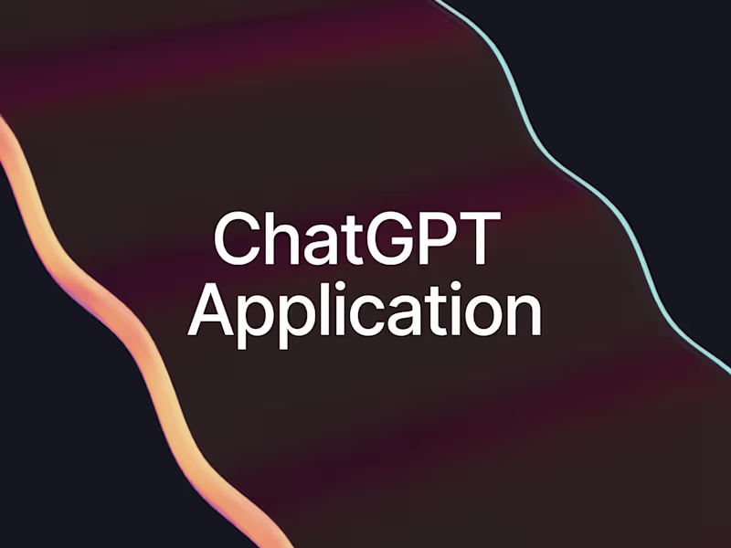 Cover image for ChatGPT Application