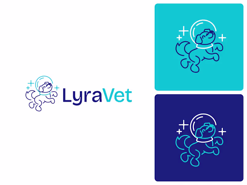 Cover image for LyraVet logo design