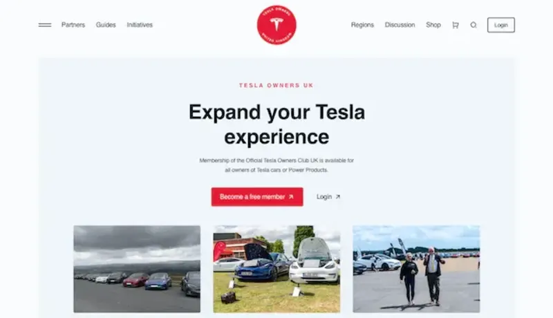 Cover image for Tesla owners UK website UI developer