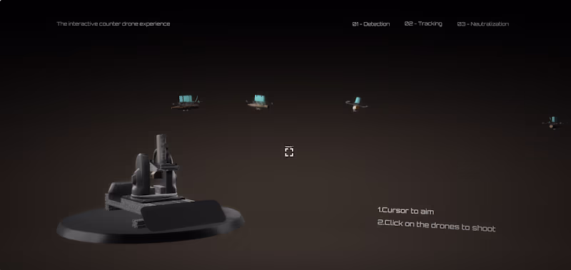 Cover image for GAMIFIED SPLINE // Drone Shooting Experience